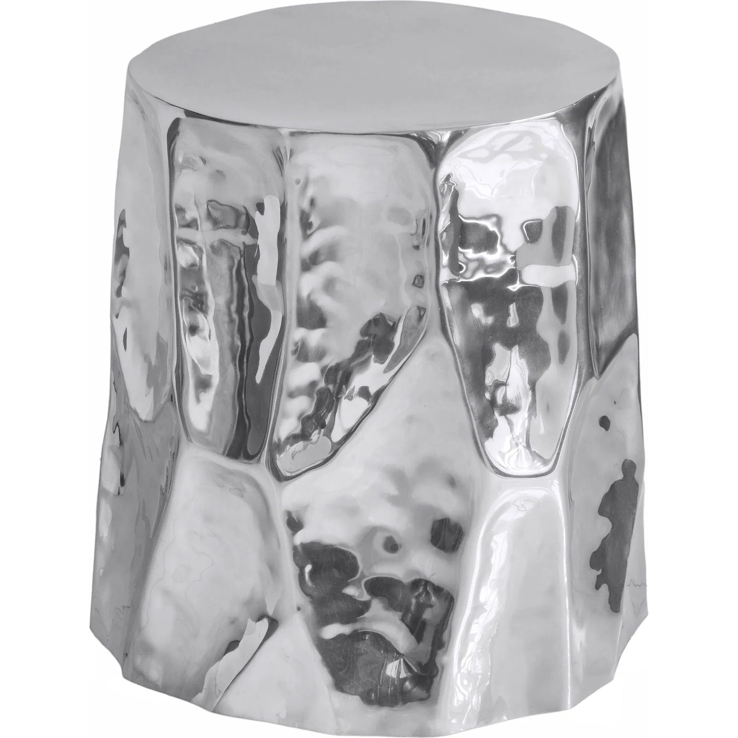 002 SI-2320874 | Additional Silo | Forma Side Table by TOV Furniture in chrome. Made from aluminum, mdf in a modern style.