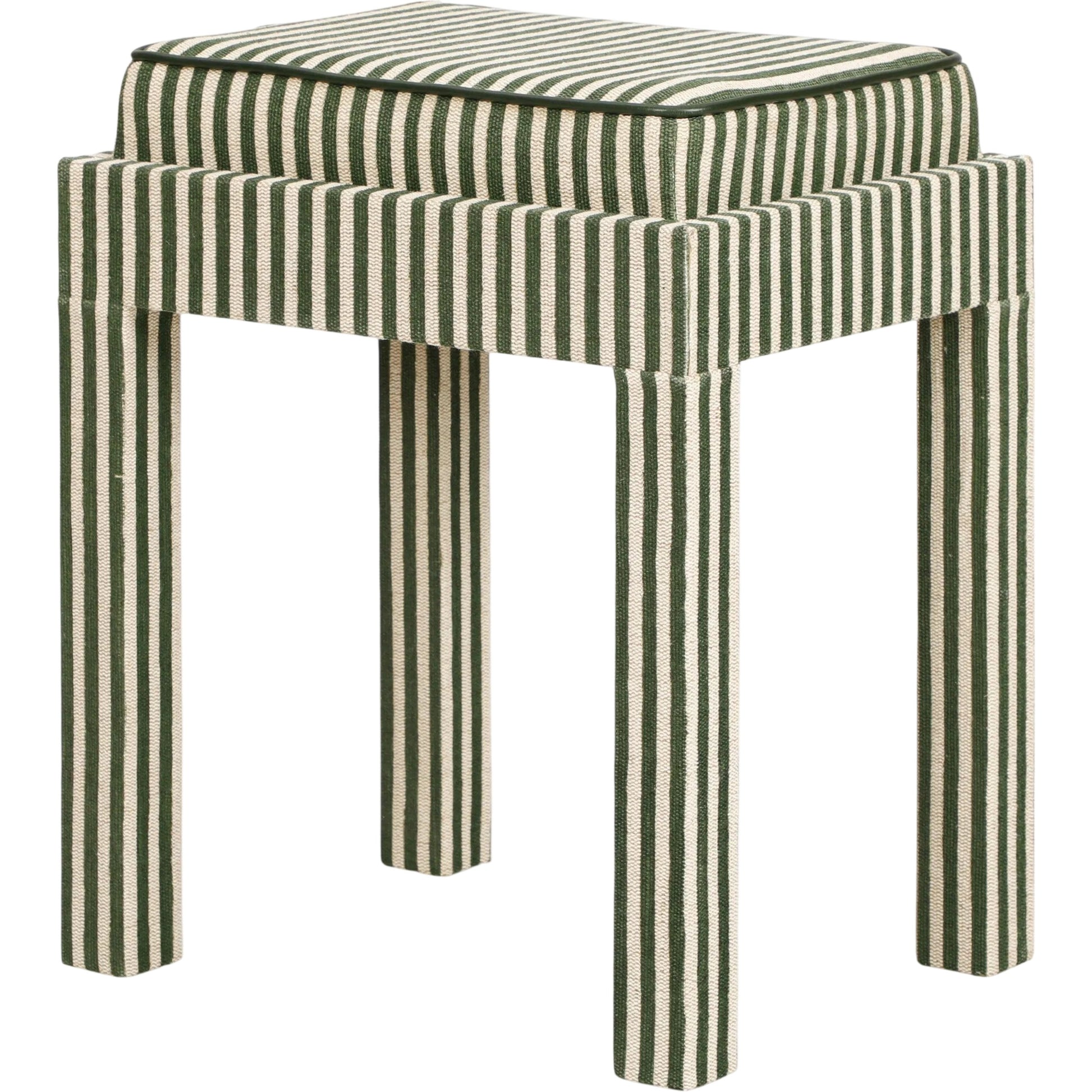 Kora Cotton Jute Designer Stool by TOV Furniture. Made from fabric, mdf in a unique style.