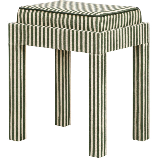 Kora Cotton Jute Designer Stool by TOV Furniture. Made from fabric, mdf in a unique style.
