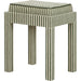 Kora Cotton Jute Designer Stool by TOV Furniture. Made from fabric, mdf in a unique style.