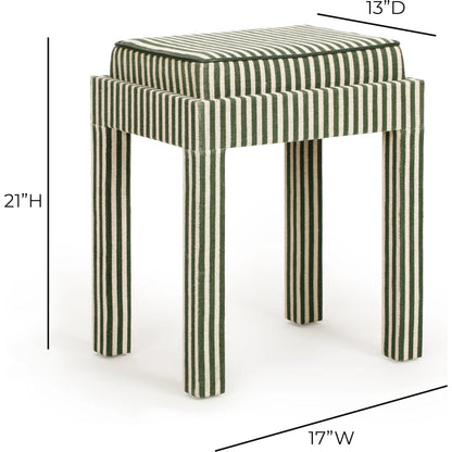 Kora Cotton Jute Designer Stool by TOV Furniture. Made from fabric, mdf in a unique style.