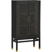 Amara Woven Rattan Cabinet by TOV Furniture. Made from rattan veneer, wood in a cottage & farmhouse style.