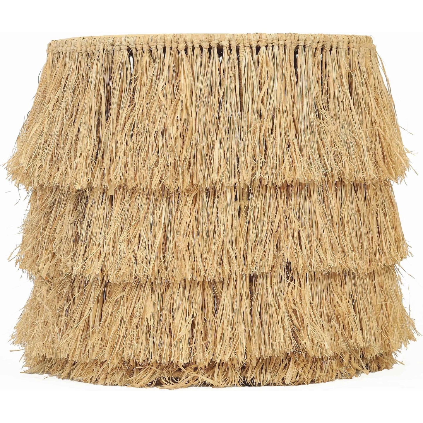 003 SI-2454326 | Primary Silo | Luau Rattan Round End Table by TOV Furniture in natural. Made from rattan in a unique style.