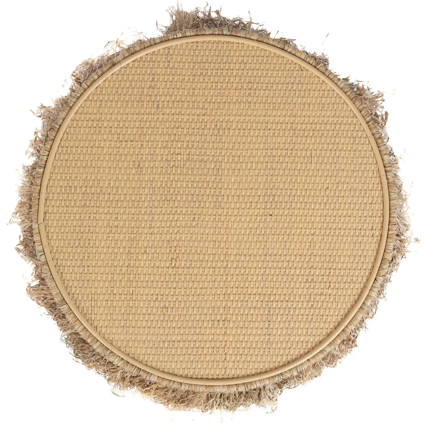 000 SI-2454326 | Additional Silo | Luau Rattan Round End Table by TOV Furniture in natural. Made from rattan in a unique style.