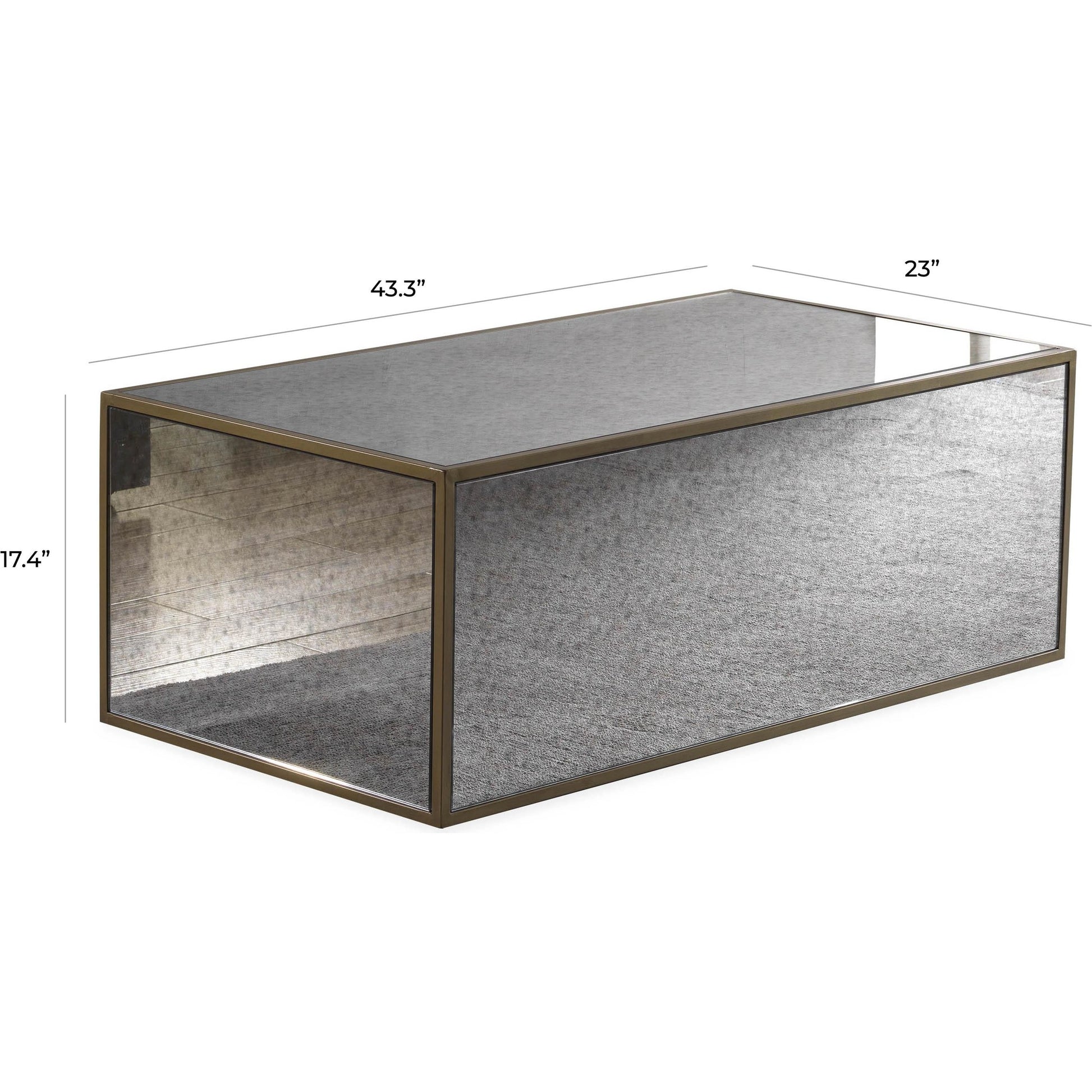 Lana Coffee Table by TOV Furniture in natural. Made from wood, steel, glass in a eclectic & global style.