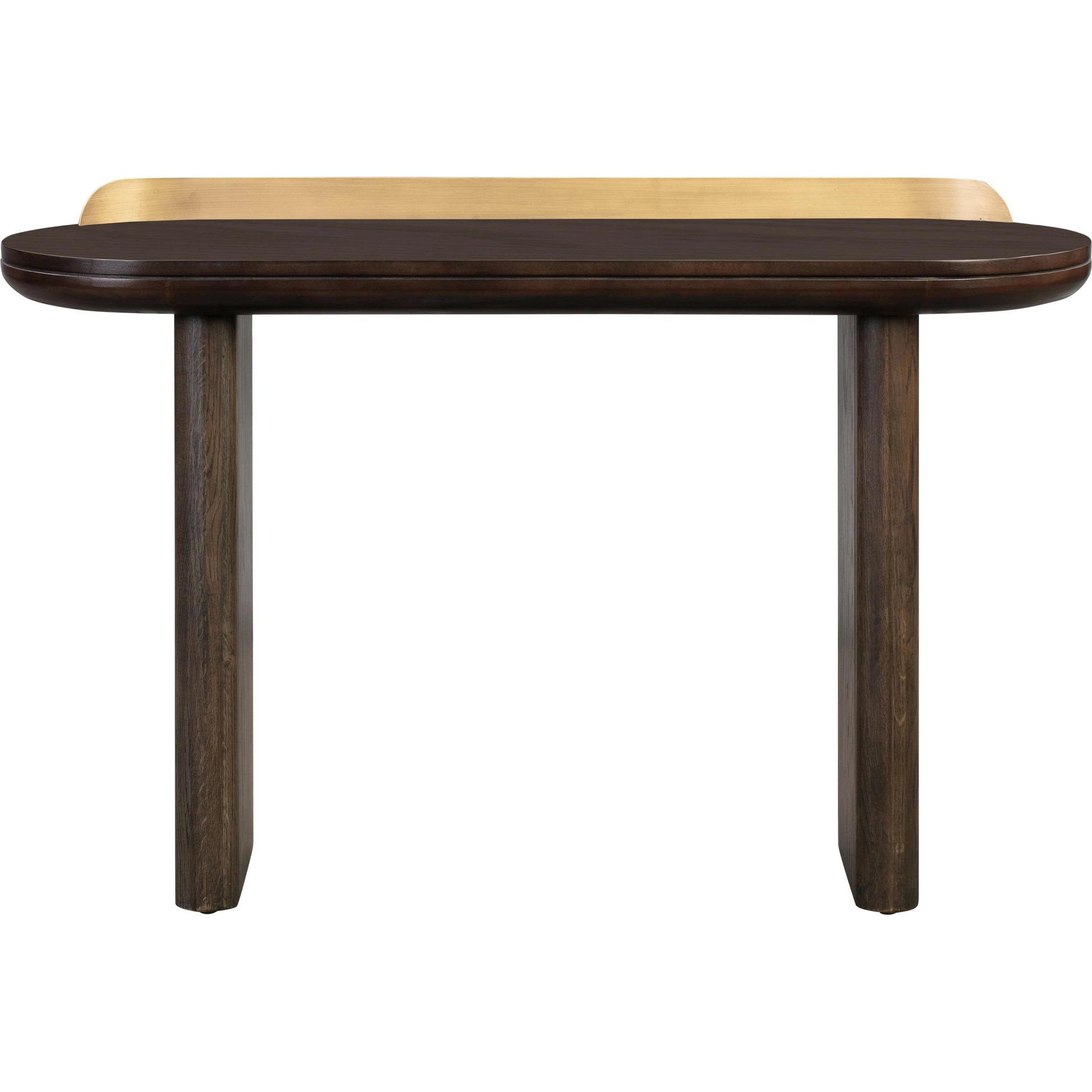 Braden Desk/Console Table by TOV Furniture. Made from acacia, mdf veneer, metal, oak in a modern style.