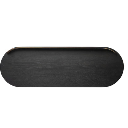 Braden Desk/Console Table by TOV Furniture. Made from acacia, mdf veneer, metal, oak in a modern style.