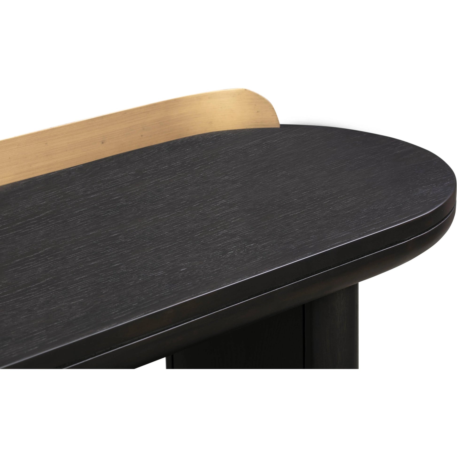 Braden Desk/Console Table by TOV Furniture. Made from acacia, mdf veneer, metal, oak in a modern style.