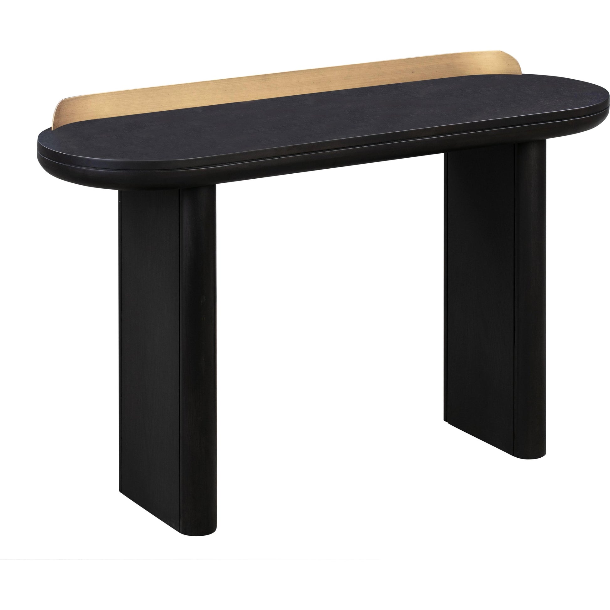 Braden Desk/Console Table by TOV Furniture. Made from acacia, mdf veneer, metal, oak in a modern style.