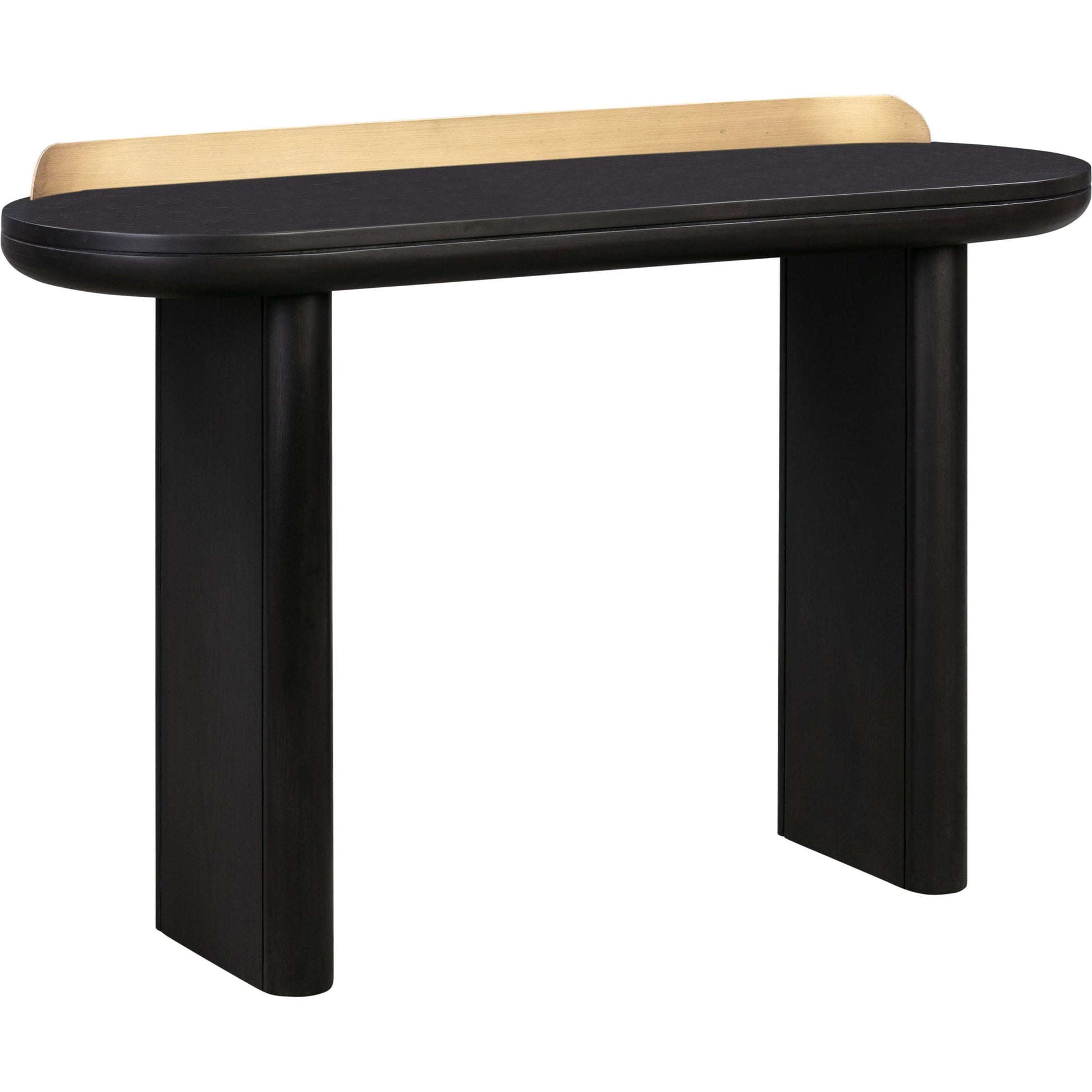 Braden Desk/Console Table by TOV Furniture. Made from acacia, mdf veneer, metal, oak in a modern style.