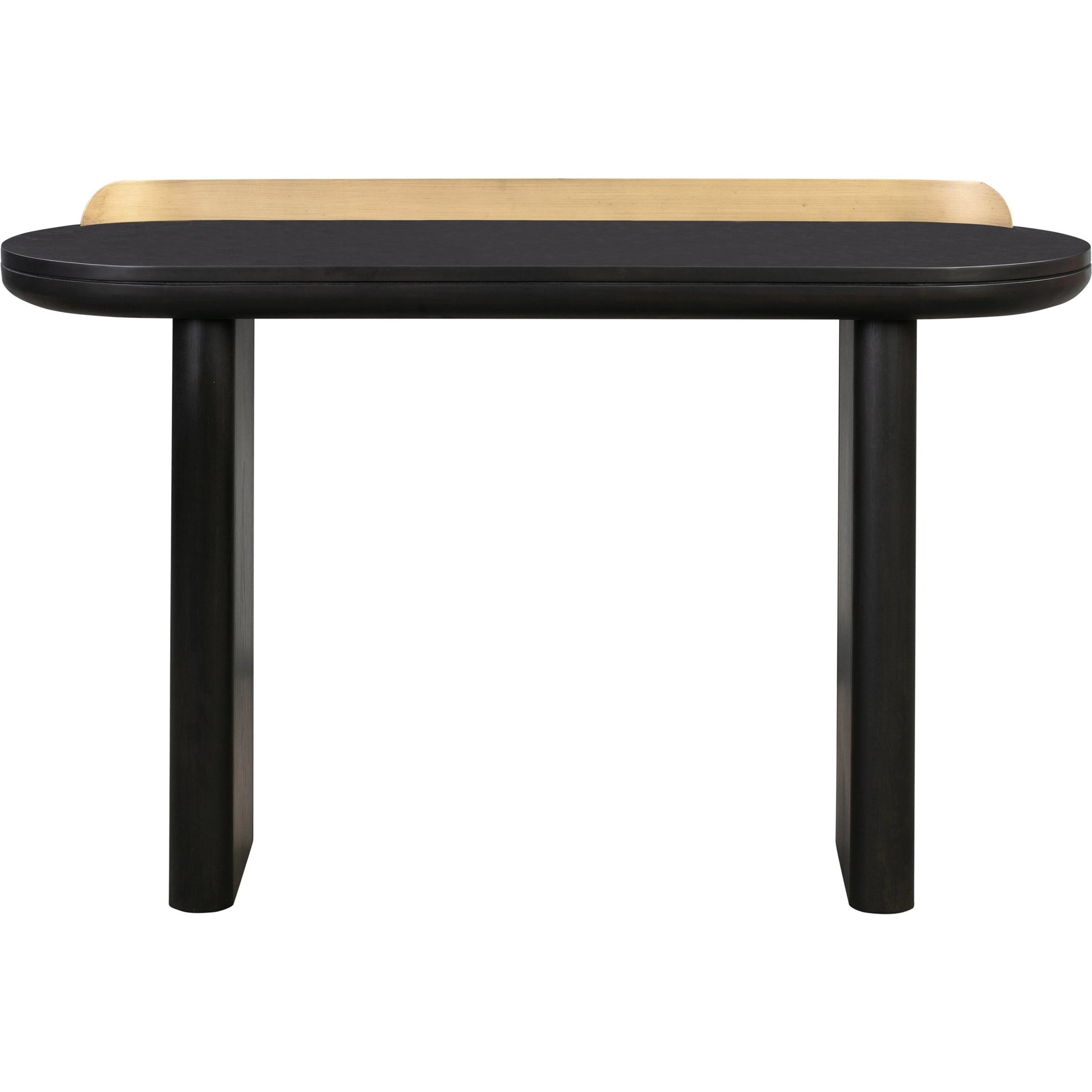 Braden Desk/Console Table by TOV Furniture. Made from acacia, mdf veneer, metal, oak in a modern style.