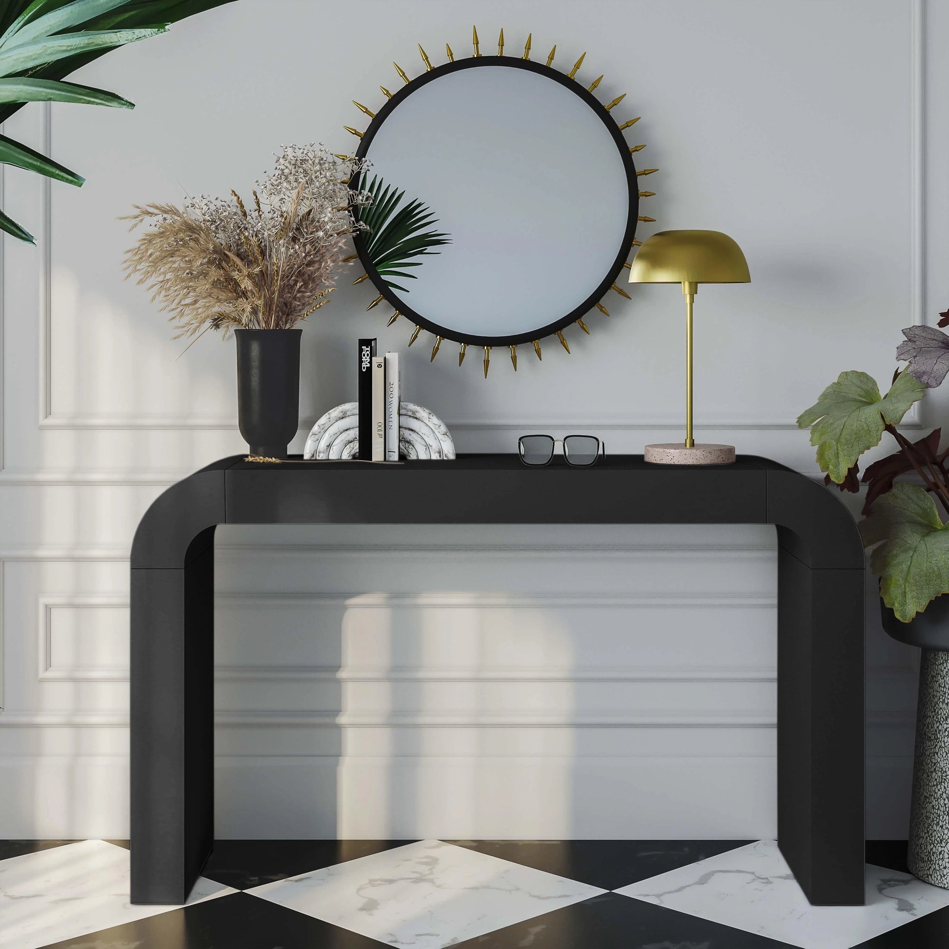 Hump Console Table by TOV Furniture. Made from unique in a modern style.