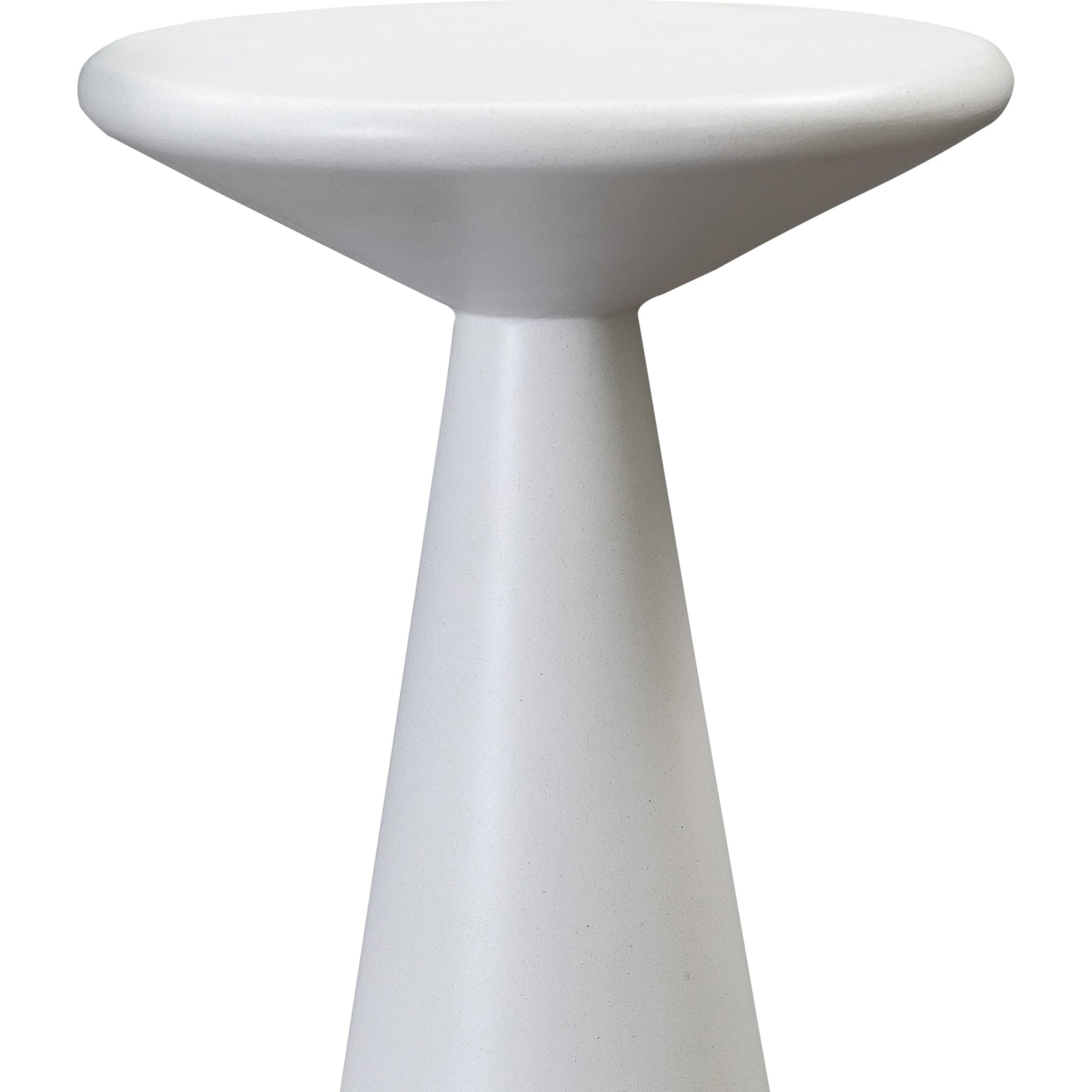Gianna Concrete Accent Tables (Set of 2) by TOV Furniture in white. Made from concrete in a transitional style.