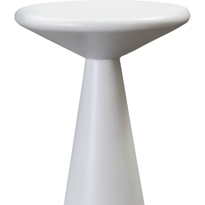 Gianna Concrete Accent Tables (Set of 2) by TOV Furniture in white. Made from concrete in a transitional style.