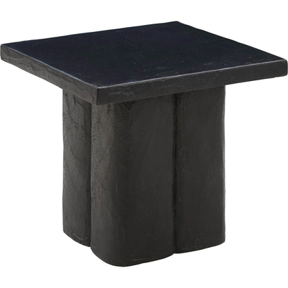Kayla Side Table by TOV Furniture. Made from concrete in a modern style.
