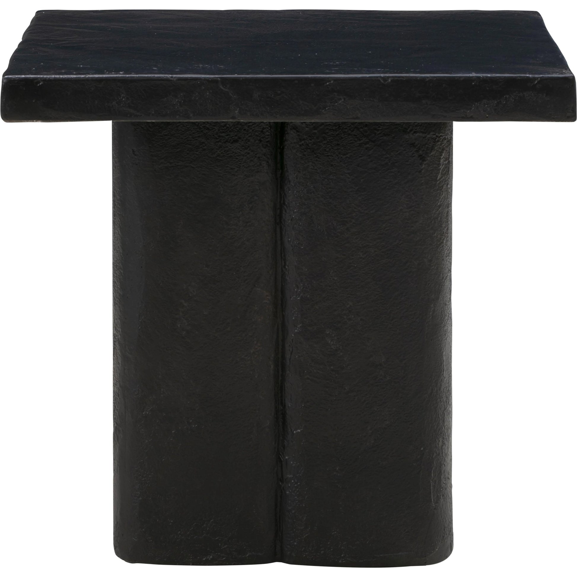 Kayla Side Table by TOV Furniture. Made from concrete in a modern style.