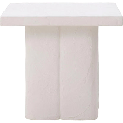 Kayla Side Table by TOV Furniture. Made from concrete in a modern style.