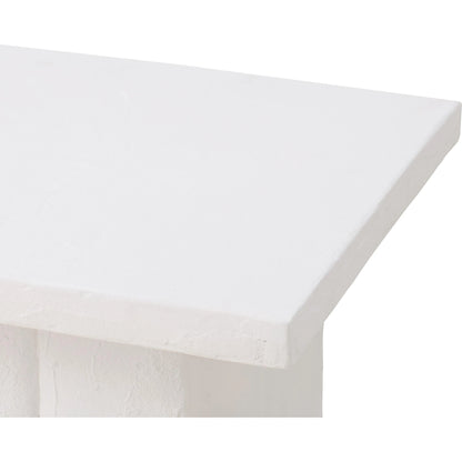 Kayla Side Table by TOV Furniture. Made from concrete in a modern style.