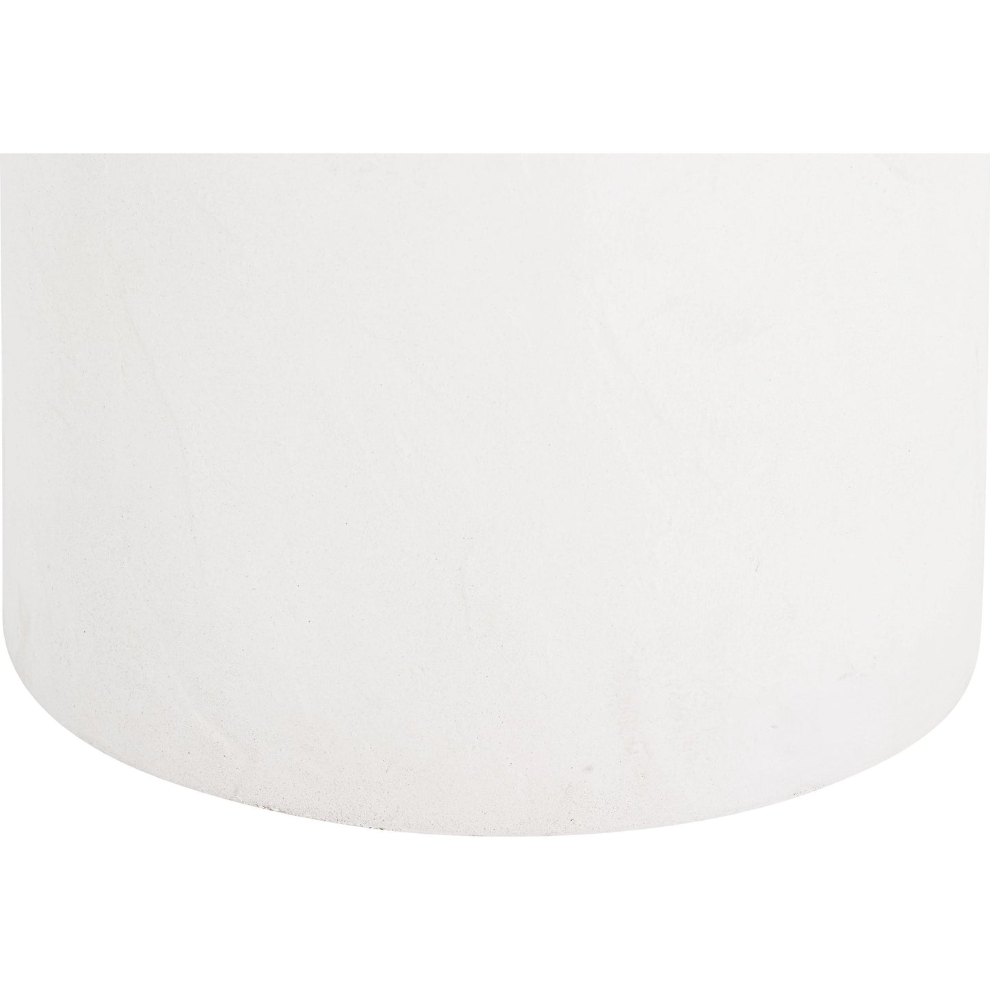 005 SI-1984370 | Closeup | Aloe Concrete Side Table by TOV Furniture in white. Made from concrete in a modern style.