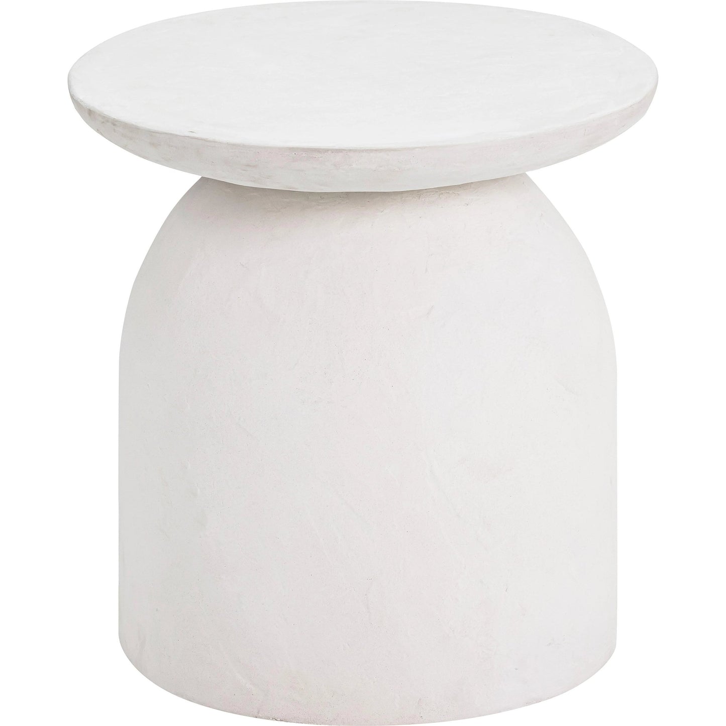 002 SI-1984370 | Additional Silo | Aloe Concrete Side Table by TOV Furniture in white. Made from concrete in a modern style.