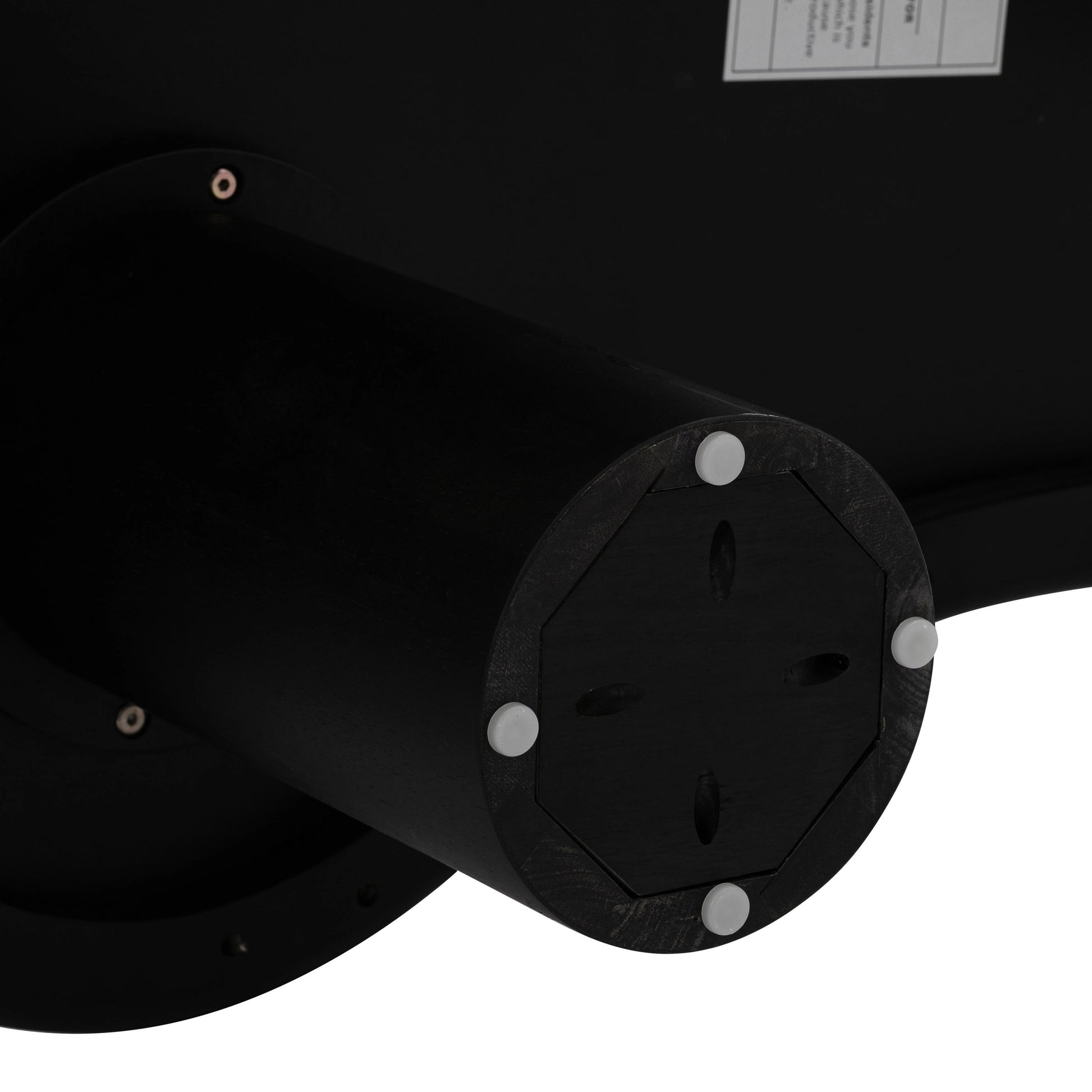 Gotham Onyx Coffee Table by TOV Furniture in black. Made from ash veneer, rubberwood in a modern style.