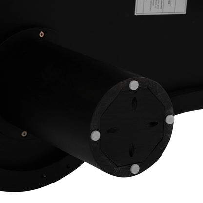 Gotham Onyx Coffee Table by TOV Furniture in black. Made from ash veneer, rubberwood in a modern style.