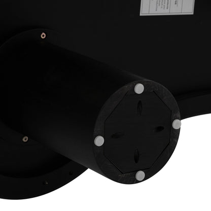 Gotham Onyx Coffee Table by TOV Furniture in black. Made from ash veneer, rubberwood in a modern style.