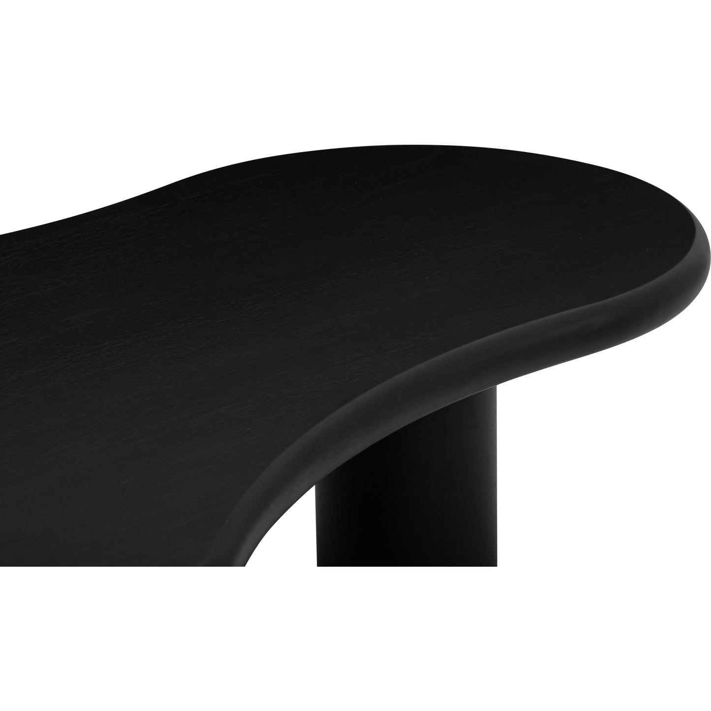 007 SI-1984375 | Closeup | Gotham Onyx Coffee Table by TOV Furniture in black. Made from ash veneer, rubberwood in a modern style.