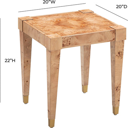 Brandyss Burl End Table by TOV Furniture. Made from unique in a modern style.