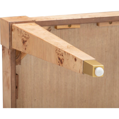 Brandyss Burl End Table by TOV Furniture. Made from unique in a modern style.