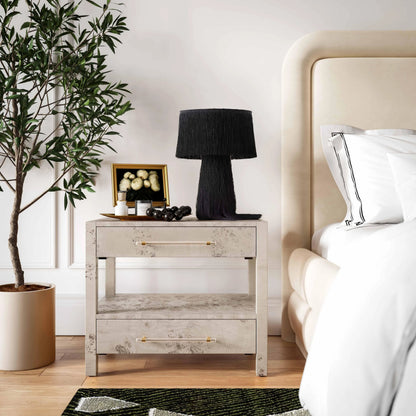 Brandyss Burl End Table by TOV Furniture. Made from unique in a modern style.