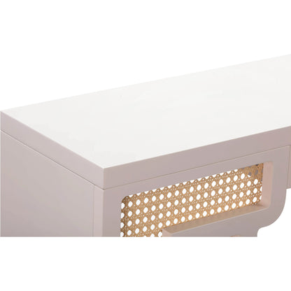 Suzie Rattan Console Table by TOV Furniture. Made from mdf, rattan in a modern style.