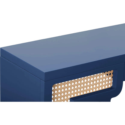 Suzie Rattan Console Table by TOV Furniture. Made from mdf, rattan in a modern style.