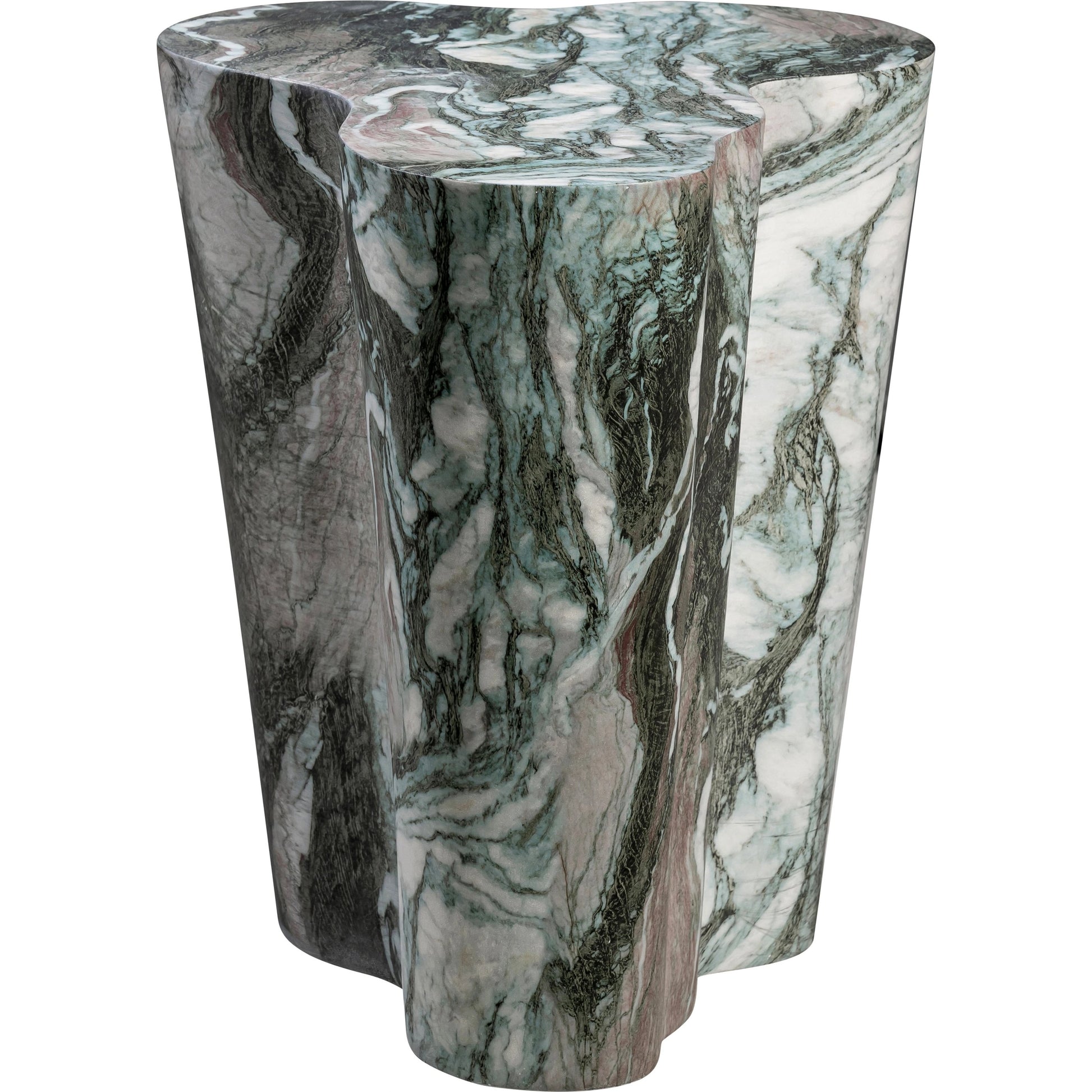Slab Side Table by TOV Furniture. Made from concrete in a modern style.