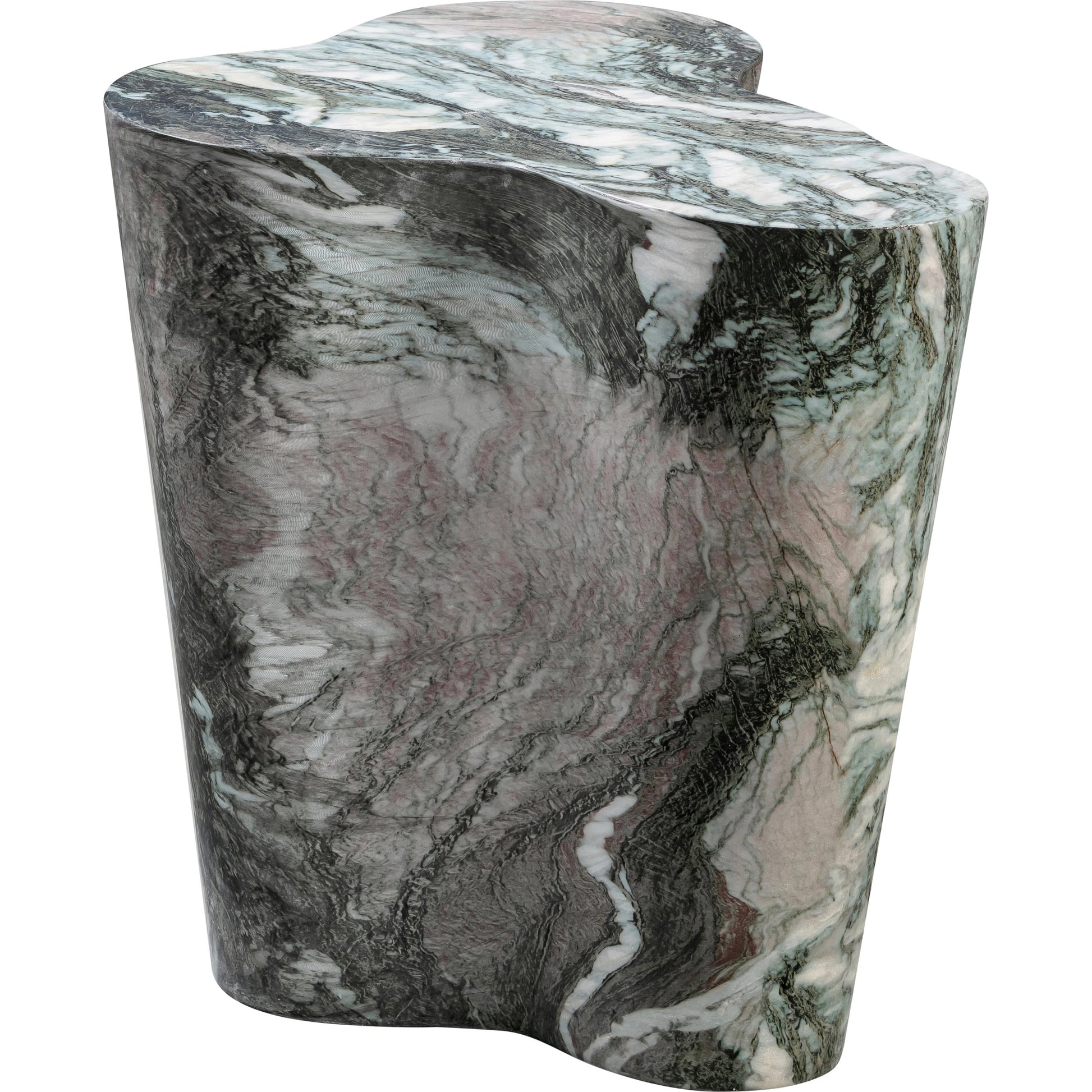 Slab Side Table by TOV Furniture. Made from concrete in a modern style.