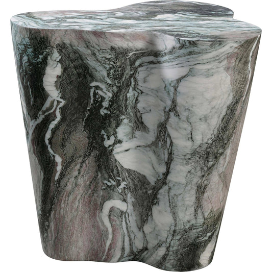 Slab Side Table by TOV Furniture. Made from concrete in a modern style.