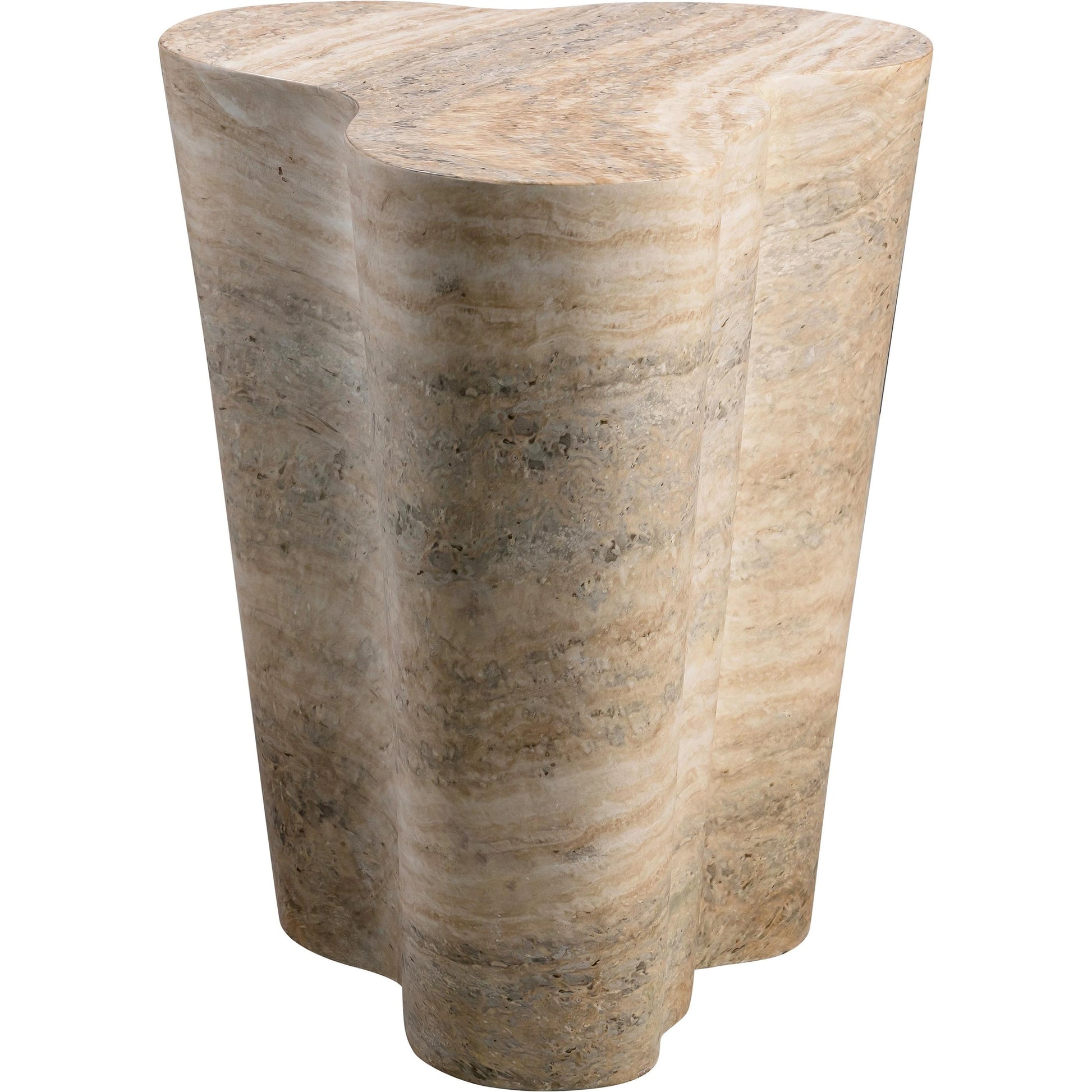 Slab Side Table by TOV Furniture. Made from concrete in a modern style.