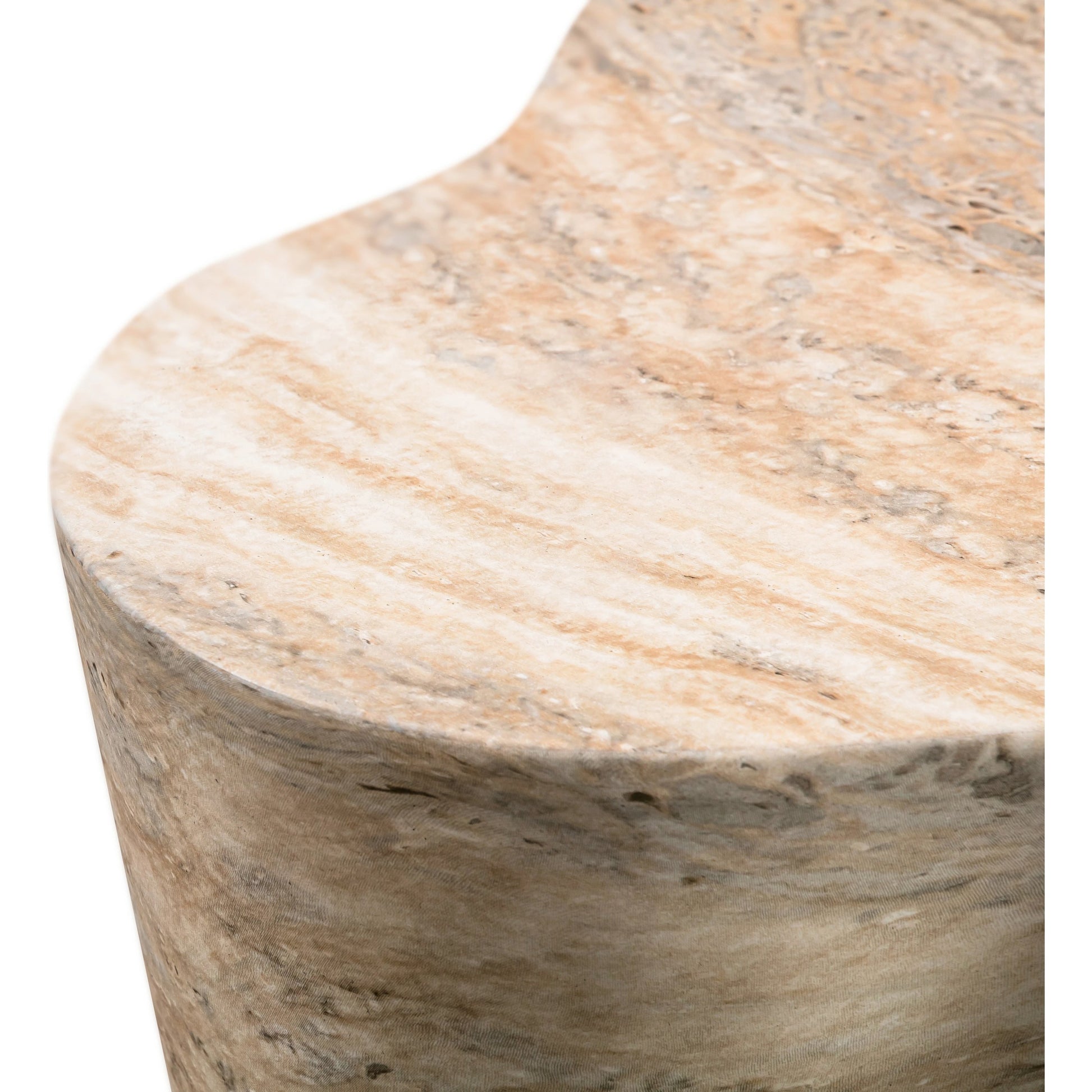 Slab Side Table by TOV Furniture. Made from concrete in a modern style.