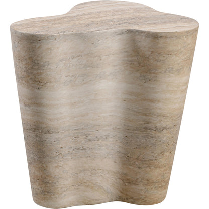 Slab Side Table by TOV Furniture. Made from concrete in a modern style.