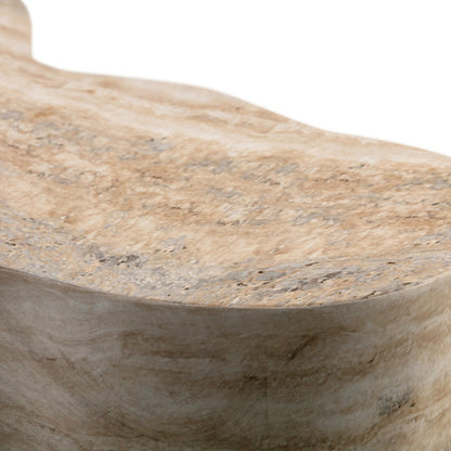 Slab Side Table by TOV Furniture. Made from concrete in a modern style.