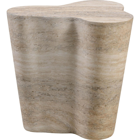 Slab Side Table by TOV Furniture. Made from concrete in a modern style.