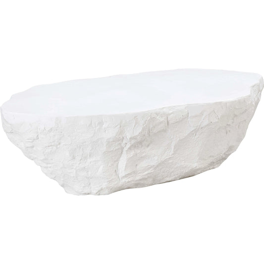 Crag Coffee Table by TOV Furniture. Made from concrete in a rustic style.