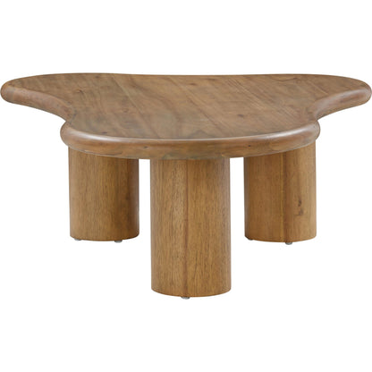 Gotham Coffee Table by TOV Furniture in cognac. Made from acacia, acacia veneer, plywood in a modern style.