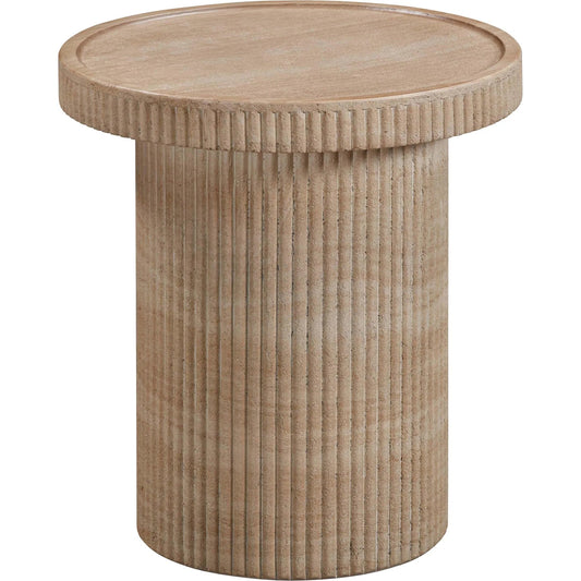 Darcy Concrete Indoor/Outdoor Side Table by TOV Furniture. Made from concrete in a unique style.