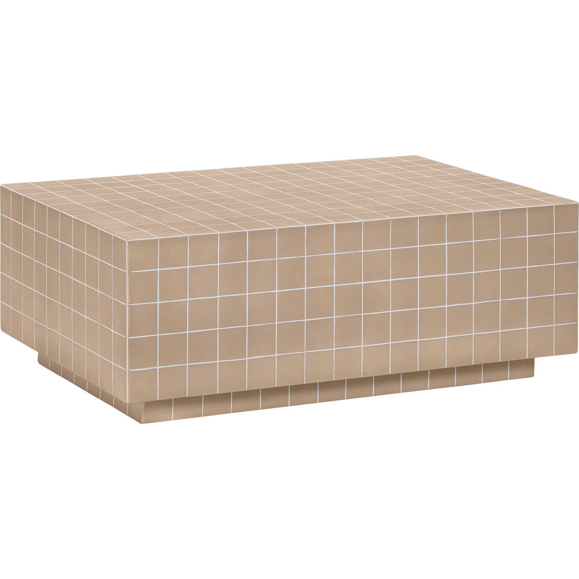 Mixie Tile Indoor / Outdoor Coffee Table by TOV Furniture. Made from concrete in a eclectic & global style.