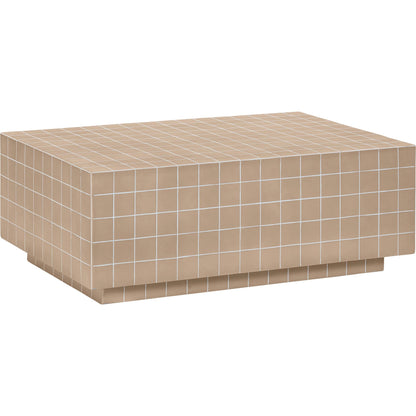 Mixie Tile Indoor / Outdoor Coffee Table by TOV Furniture. Made from concrete in a eclectic & global style.