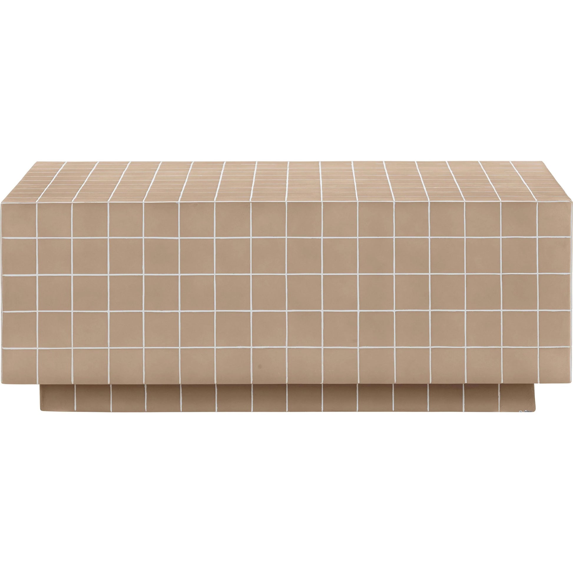 Mixie Tile Indoor / Outdoor Coffee Table by TOV Furniture. Made from concrete in a eclectic & global style.