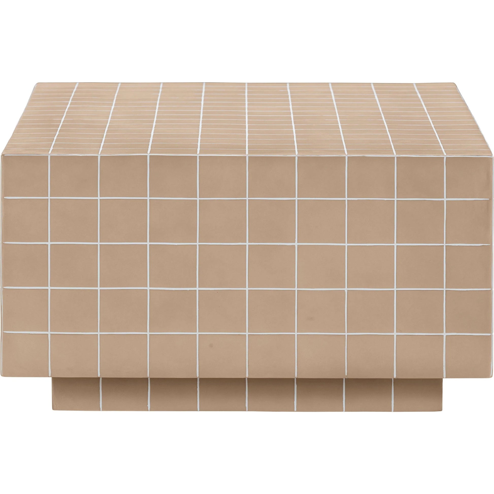 Mixie Tile Indoor / Outdoor Coffee Table by TOV Furniture. Made from concrete in a eclectic & global style.