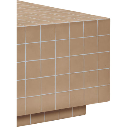 Mixie Tile Indoor / Outdoor Coffee Table by TOV Furniture. Made from concrete in a eclectic & global style.