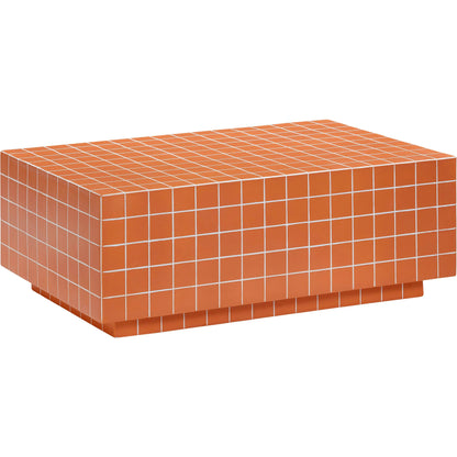 Mixie Tile Indoor / Outdoor Coffee Table by TOV Furniture. Made from concrete in a eclectic & global style.